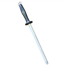 台灣製陶瓷磨刀棒包覆式防斷吸震型, 白色, 1個