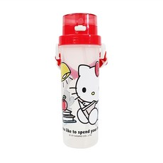 Sanrio 三麗鷗 小巧吸管水壺, 1個, Hello Kitty, 500ml