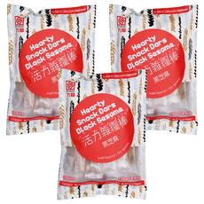 六福 活力雜糧棒 黑芝麻 多層次酥脆口感 獨立包裝 無防腐劑 無人工香料, 130g, 3袋