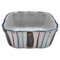 彩十草角型缽 Set, 陶瓷材質, 容量250mL, 1個