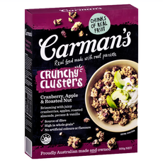 Carman's 蔓越莓蘋果燕麥脆穀片 高纖 酥脆 含烤堅果, 500g, 1盒