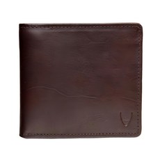 HIDESIGN 壓紋LOGO對折短夾-深咖色 HD-0071