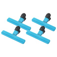 AHOYE 食物袋子封口夾 15 x 9 x 4cm, 4個, 藍色