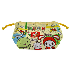 Skater MAIZEN 束口便當手提袋 KB7, 黃色, 1個