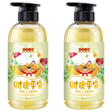 財神小舖 財虎平安 嬰幼兒二合一洗髮沐浴露 500ml, 2個