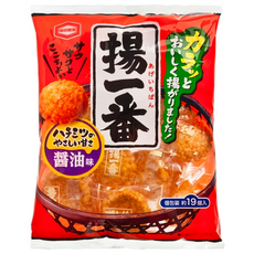 龜田製菓 揚一番醬油米果, 138g, 1袋