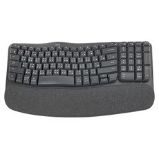 logitech 羅技 Wave Keys 人體工學鍵盤 企業版 原廠保固, 黑色, YR0096, 剪刀腳, 1個