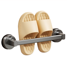 HOUDER 吸盤式太空鋁鞋架 扁桿 30cm, 1個, 槍灰色