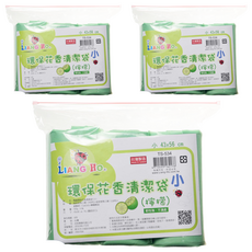 LIANG HO 良和 環保花香清潔袋 檸檬香 台灣製造, 15L, 3袋