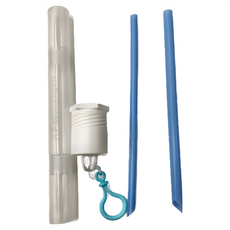 A Plastic Project 吸吸管 含收納管、攜帶罐、掛鉤, 5個, 1組