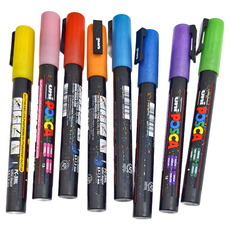 POSCA 細字水性麥克筆8色套組-珠光色系, 1組