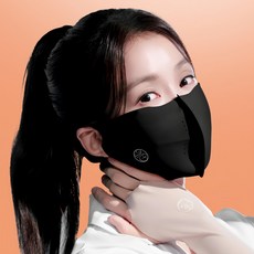 MODELO 防曬口罩 標準款, 黑色, 1個