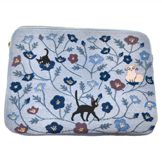 MARUSHIN 丸真 KIKI 收納包 貓咪花卉圖案