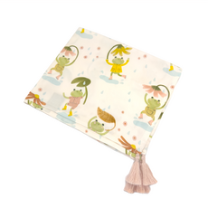 La Millou 竹纖涼感巾, 100%嫘縈, 尺寸100x120cm, 雨中小青蛙