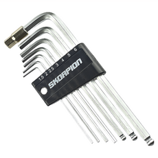 SKORPION 蠍牌 專業L形六角板手 攜帶式自行車工具組, 1組