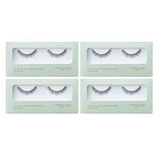 eyeme 自然款假睫毛 附專用膠水 4入組, 38號, 4盒