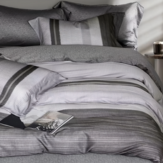 貝淇小舖 涼感60支天絲涼被 雙面A版花色, 夢琦 灰色