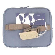 pugo 噗果 上課小幫手 保溫保冷便當袋, 寶特瓶回收紗/環保無毒染劑, 20 x 15 x 18cm, 霧藍色, 1個