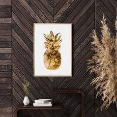 BOLUO GALLERY 菠蘿選畫所 金澄澄旺來 掛畫 BFGP4604G, 金色