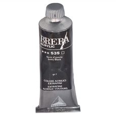 MaIMeRI 美利 BRERA 超細緻壓克力顏料 M0806535 535象牙黑, 60ml, 1色
