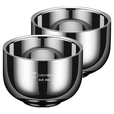 瑞典廚房 304不鏽鋼茶杯/家用戶外防摔茶杯 小, 2個, 銀色