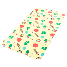 NUNUKIDS 抖抖墊機能型隔水萬用墊 台灣製 100% Polyester聚酯纖維, 歡樂足球, 1個