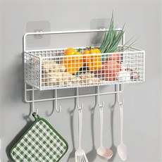 AHOYE 掛籃式免打孔置物架 無痕浴室收納, 1個, 單一顏色