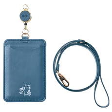 ekax 雙面感應識別證 社畜喵喵, PU皮革, TPU透膜, 五金, 105 x 71 x 3mm