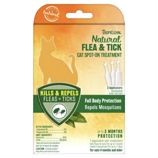 TROPICLEAN 蚤蜱逃驅蚤滴劑 貓用 全身保護 驅蚊 最多3個月保護, 1ml, 3入, 1盒