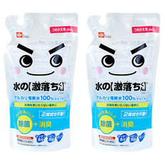 激落君 鹼性電解水去污噴劑補充包, 100%電解水, 除菌+消臭, 360ml, 2包