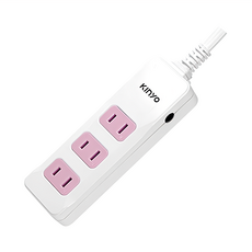 Kinyo 3插延長線 4呎 2PIN CG203-4, 1入