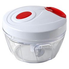 hmc-01 拉拉轉蔬菜切碎器, 1入, White, Red
