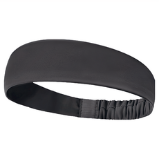 MICHAEL FITNESS 麥克健身 運動吸汗頭巾，加寬設計 容納碎髮，後帶鬆緊, 200 x 50 x 10mm, 雅酷黑, 1組