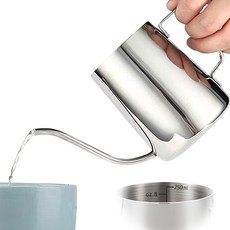 AHOYE 細口長嘴附刻度不鏽鋼手沖壺, 1個, 250ml, 單件