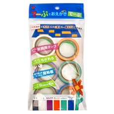 Nichiban 日絆 認知學習膠帶專用6色補充包, CH-9SB, 1組