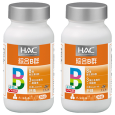 永信藥品 HAC 哈克麗康 複合B群膜衣錠 8種維生素B群 日本專利γ-穀維素 日本Liver-Hi 肝精 Plus, 30顆, 2罐