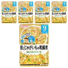 WAKODO 和光堂 和風馬鈴薯鮭魚燉煮 9個月以上寶寶適用, 80g, 5包