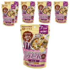 田靡製麵 寶寶烏龍麵 羊栖菜, 7個月以上寶寶適用, 簡單料理方便食用, 120g, 6包