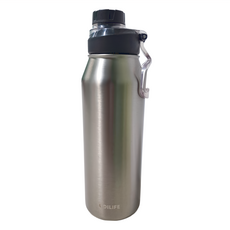 樂司廚品 帶勁大容量運動保溫瓶, 銀白色, 1.25L, 1個