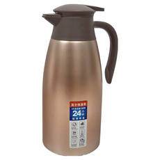 FANCY LIFE 不鏽鋼真空保溫壺 304食品級不鏽鋼 保溫24小時, 玫瑰金色, 2L, 1個