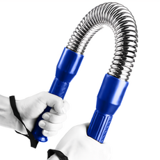 HOME GYM CLUB 居家健身 電鍍臂力器 FI009, 碳鋼材質, 藍色/深藍色, 長62cm/彈簧直徑6cm/彈簧長度26cm/手把長度19cm/安全繩長度15cm, 1個