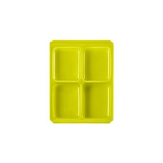 tgm 白金矽膠副食品冷凍儲存分裝盒, 保鮮, 省時, 拿取方便, 綠色, 1個