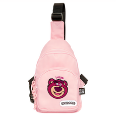 OUTDOOR PRODUCTS 迪士尼Disney 熊抱哥單肩包, 15 x 4.5 x 25 cm, 粉紅色