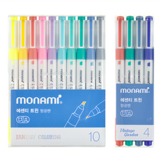 monAmi 輕色系螢光筆套裝, Vintage garden, 14支