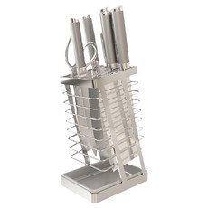 304不銹鋼刀架, 通風透氣 不易生鏽 堅固耐用, 01.本色, 1個