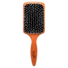 keller FALLER德國芙樂森 詠木香 FSC櫸木黑豚鬃柔珠氣墊按摩梳 與柔軟纖維 可拍打按摩頭皮與肩膀, 1支