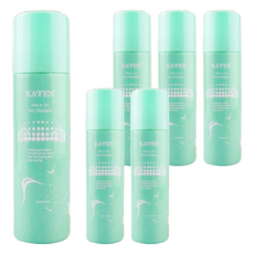 KA'FEN 卡氛 蓬鬆乾洗髮, 添加米澱粉去除油膩髮, 打造蓬鬆秀髮, 60ml, 6罐