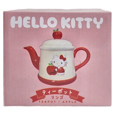 Sun Art 陶瓷茶壺 Hello Kitty 蘋果, 350ml, 1個