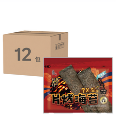 良澔 片烤海苔, 椒鹽口味, 酥脆海苔, Vegan全素, 32g, 12包