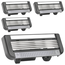 KAI 貝印 舒適刮鬍刀替刃組 - 不銹鋼刀刃, 4個裝, 1組